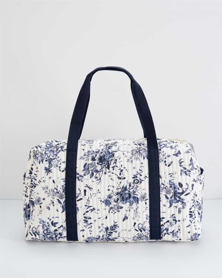 Handtassen Fable England | Zoey Weekendtas Blooming Blauw