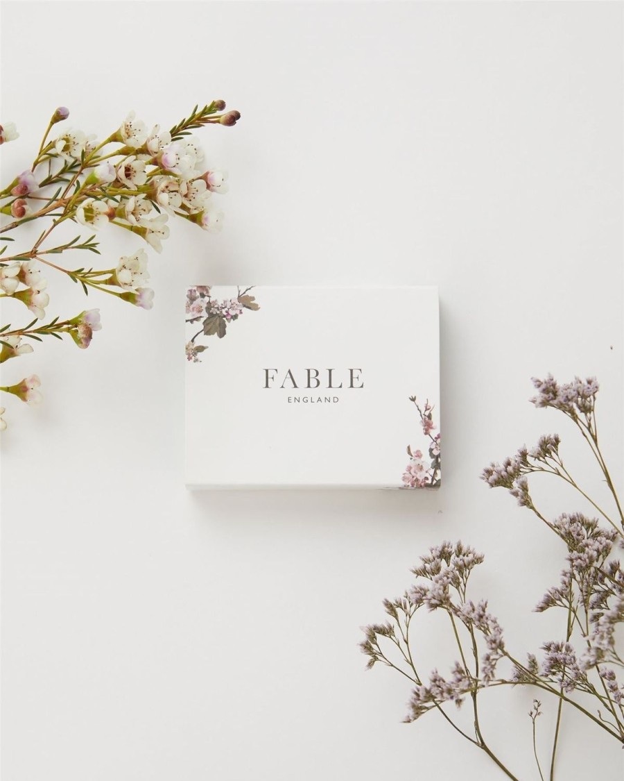 Sieraden Fable England | Emaille Hortensia Oorbellen