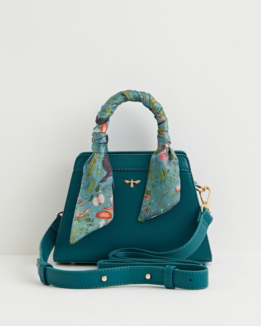 Handtassen Fable England | Into The Woods Mini Teal Tote