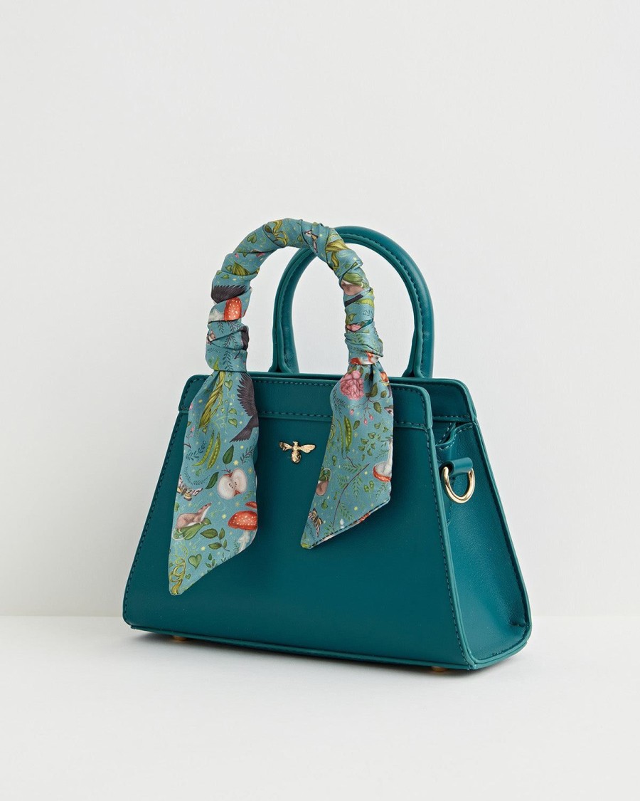 Handtassen Fable England | Into The Woods Mini Teal Tote