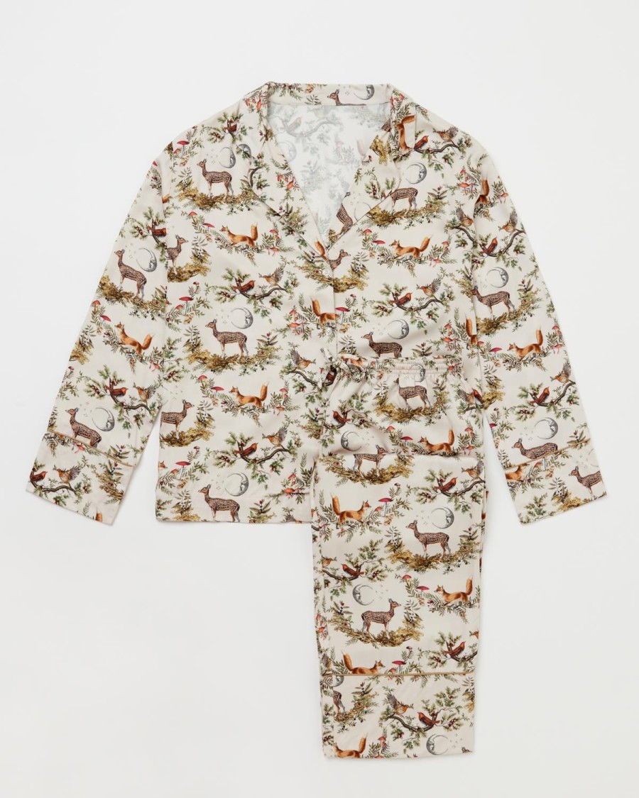 Nachtkleding Fable England | A Night'S Tale Woodland Pyjama Kristalgrijs