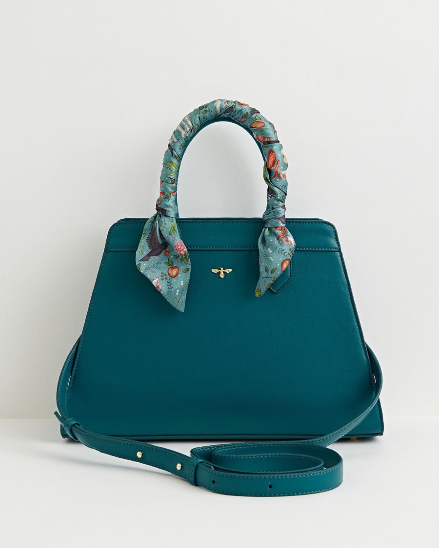 Handtassen Fable England | In Het Bos Teal Tote