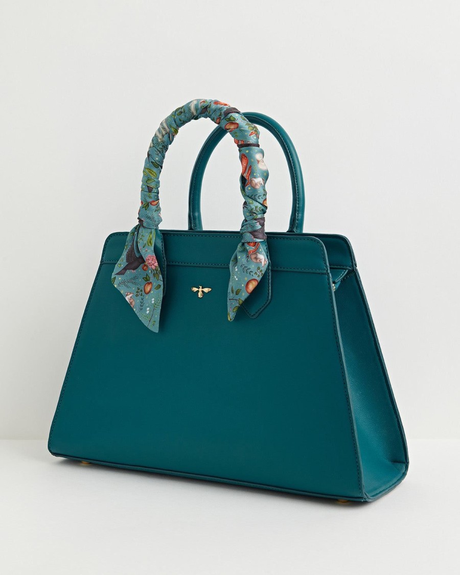 Handtassen Fable England | In Het Bos Teal Tote