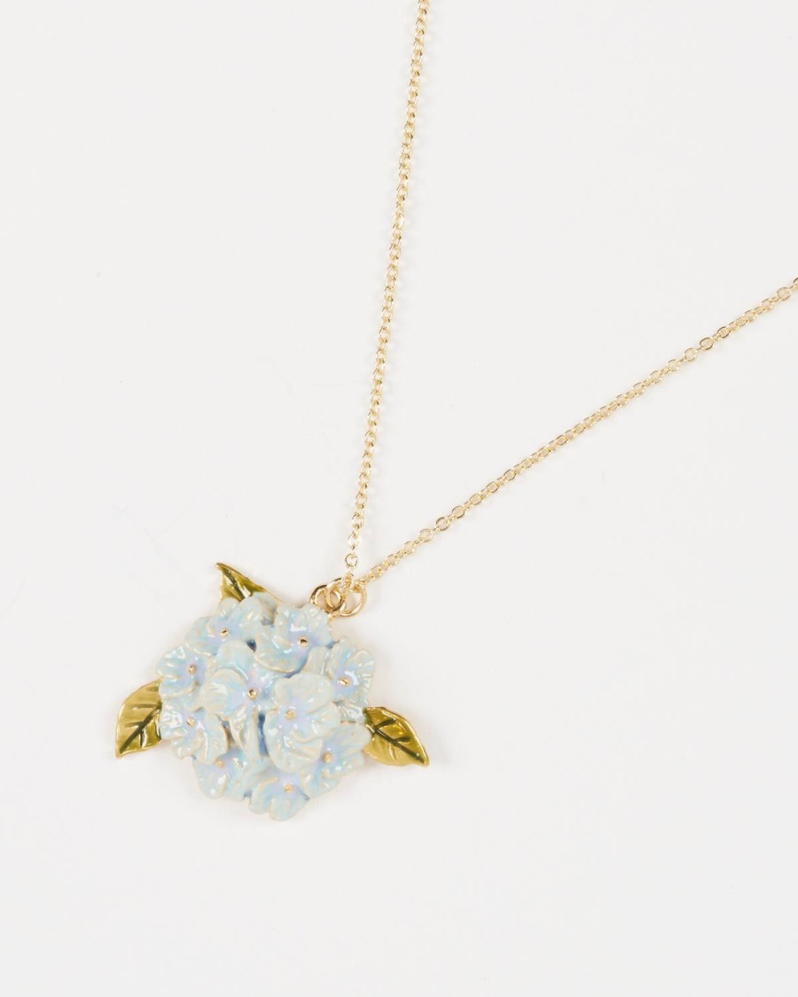 Sieraden Fable England | Emaille Hortensia Ketting