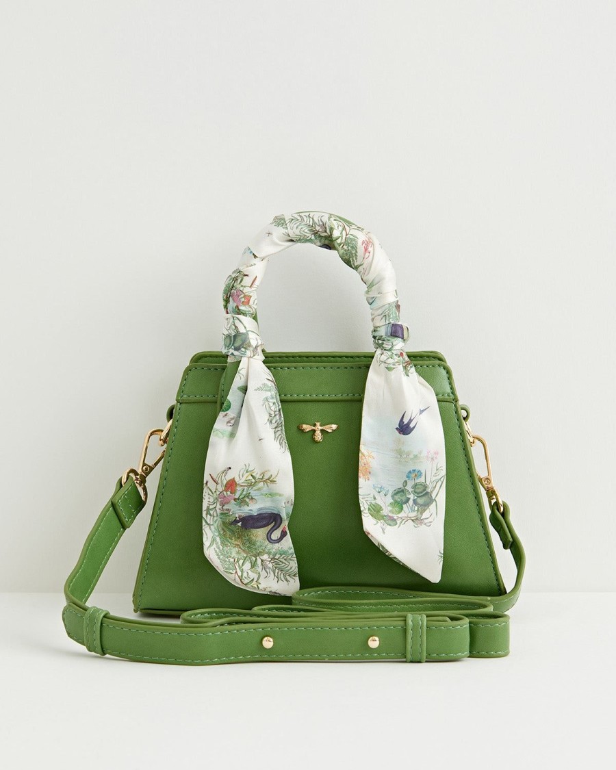 Handtassen Fable England | Mini Groene Alice Tote