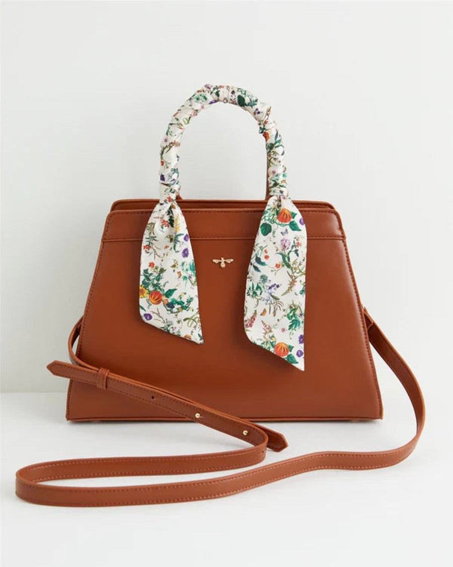 Handtassen Fable England | Botanische Pompoen Tan Tote