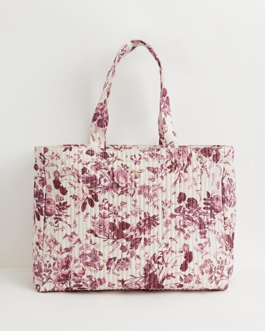 Handtassen Fable England | Wandelende Rose Tote Bourgondie