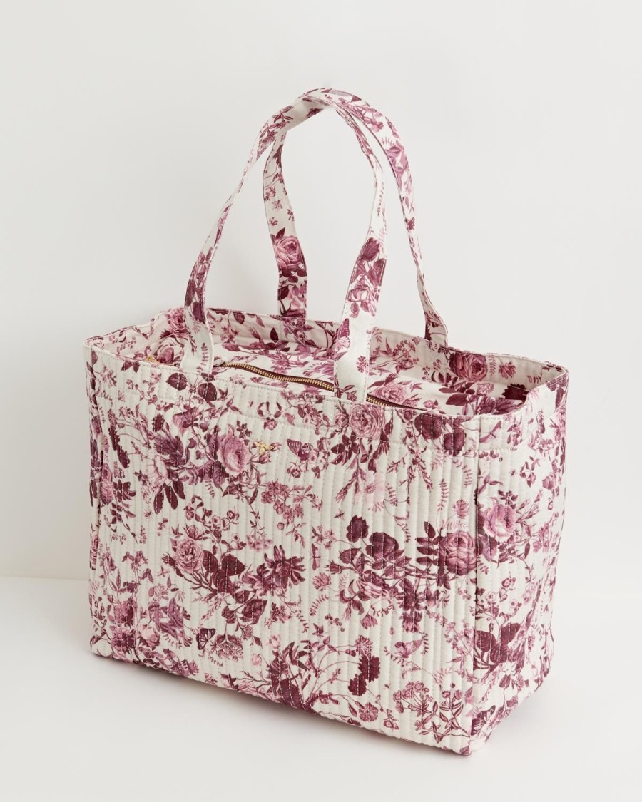 Handtassen Fable England | Wandelende Rose Tote Bourgondie